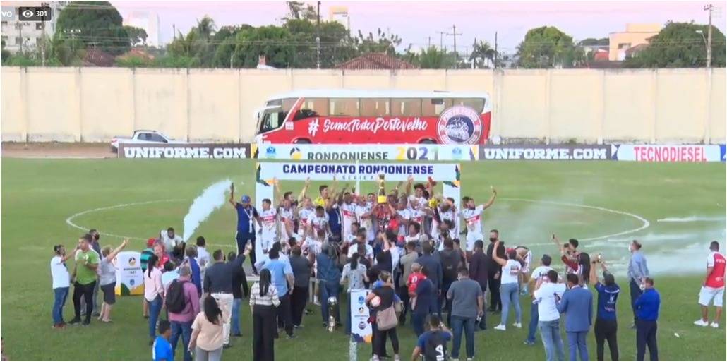 Após empate em 2 a 2 no placar agregado, Porto Velho conquista nos pênaltis o bi-campeonato Rondoniense