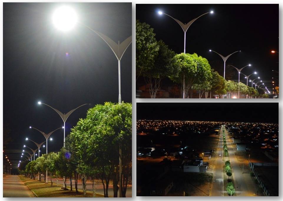 Mais LED em Vilhena: Moisés de Freitas recebe nova iluminação na Avenida Melvin Jones