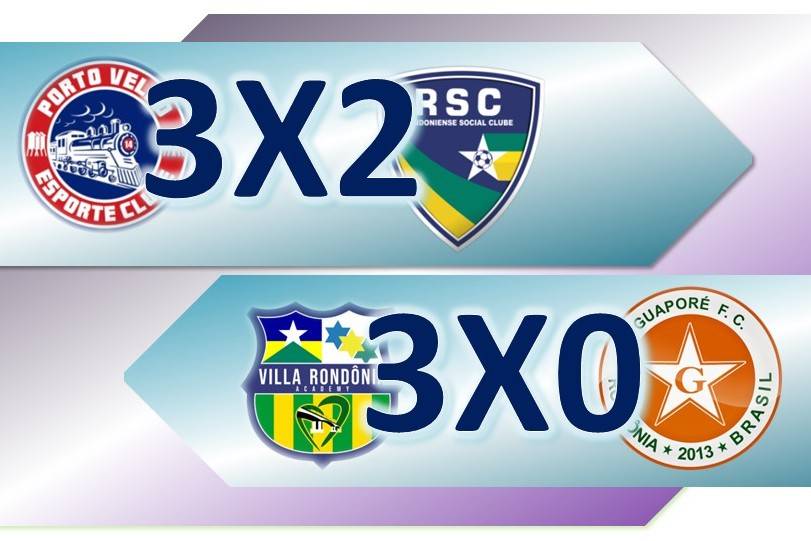 Porto Velho supera o Rondoniense e Villa Rondônia goleia o Guaporé pela terceira rodada do Estadual Sub-20