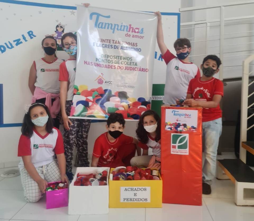Campanha Tampinhas de Amor: estudantes de Vilhena dão exemplo de solidariedade na luta contra o câncer