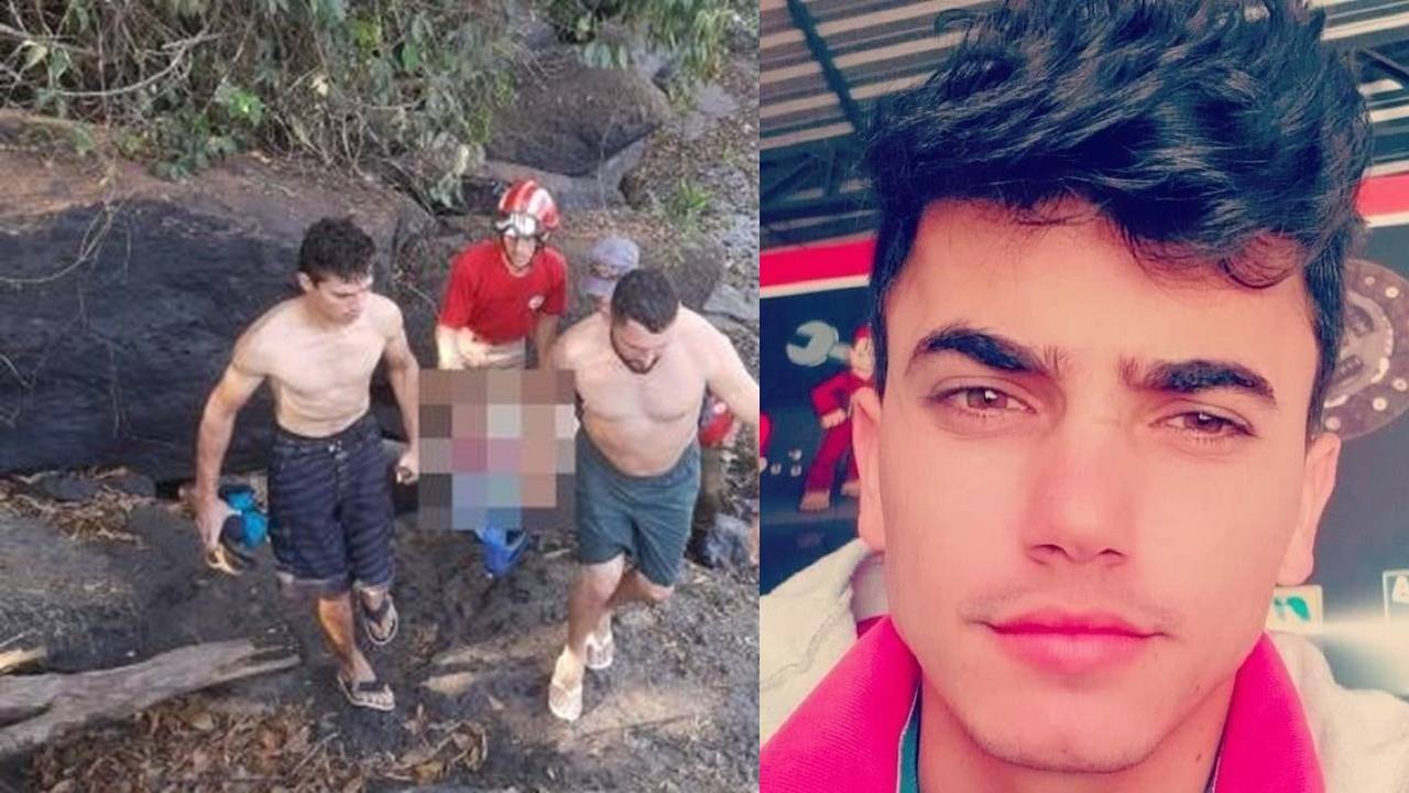 Em cidade de MT, rapaz de 24 anos vai fazer selfie em cachoeira, cai na água e morre afogado