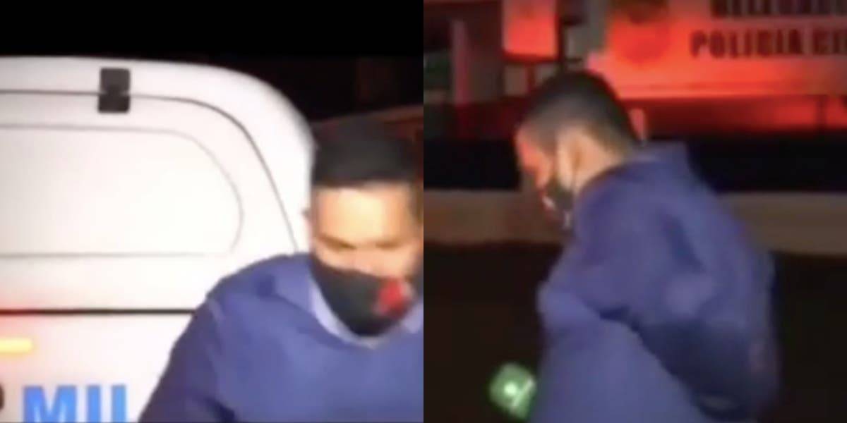ASSISTA VÍDEO: “atropelamento” de repórter de Cacoal por viatura da PM durante gravação vira meme nas redes sociais