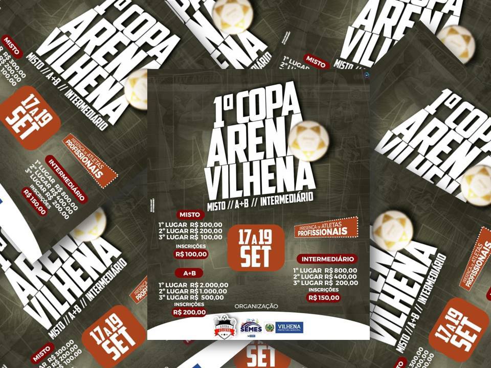 1ª Copa Arena Vilhena de Futevôlei vai distribuir mais de R$ 5 mil em premiação; as inscrições já estão abertas