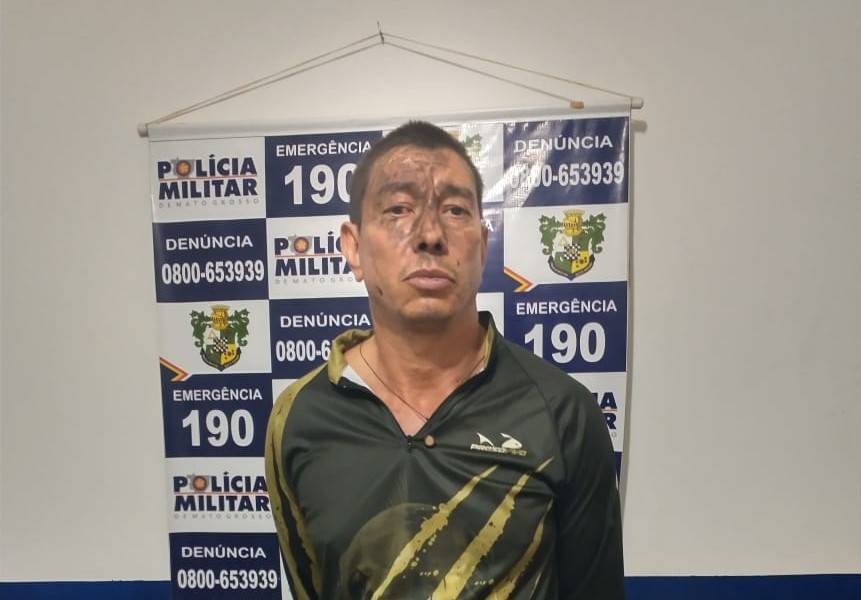 Preso ontem em Mato Grosso, acusado de matar ex-vereador baleou e deixou incapacitado policial militar veterano em Vilhena