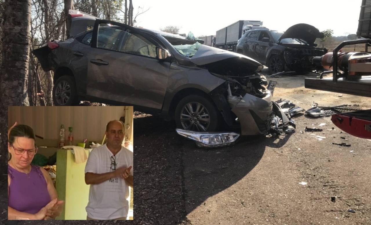 Após visitar Cabixi, irmã e primo de ex vice-prefeita morrem em acidente em rodovia de Mato Grosso voltando para o Sul do Brasil