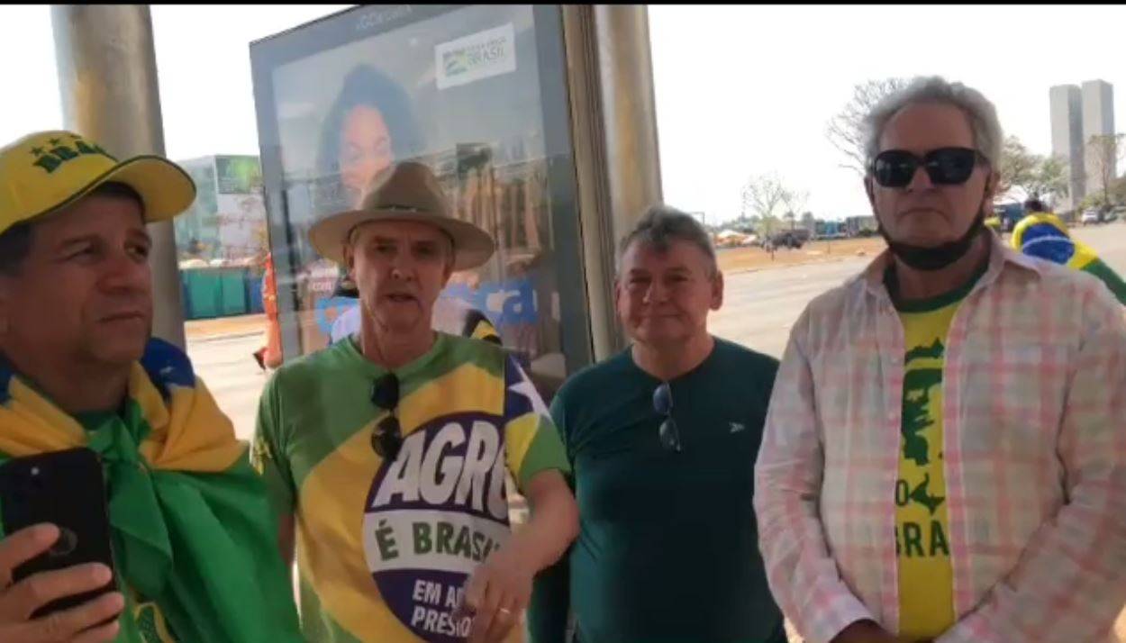 ASSISTA VÍDEO: ex-vereador e empresários de Vilhena que foram a Brasília queriam Forças Armadas para garantir governabilidade