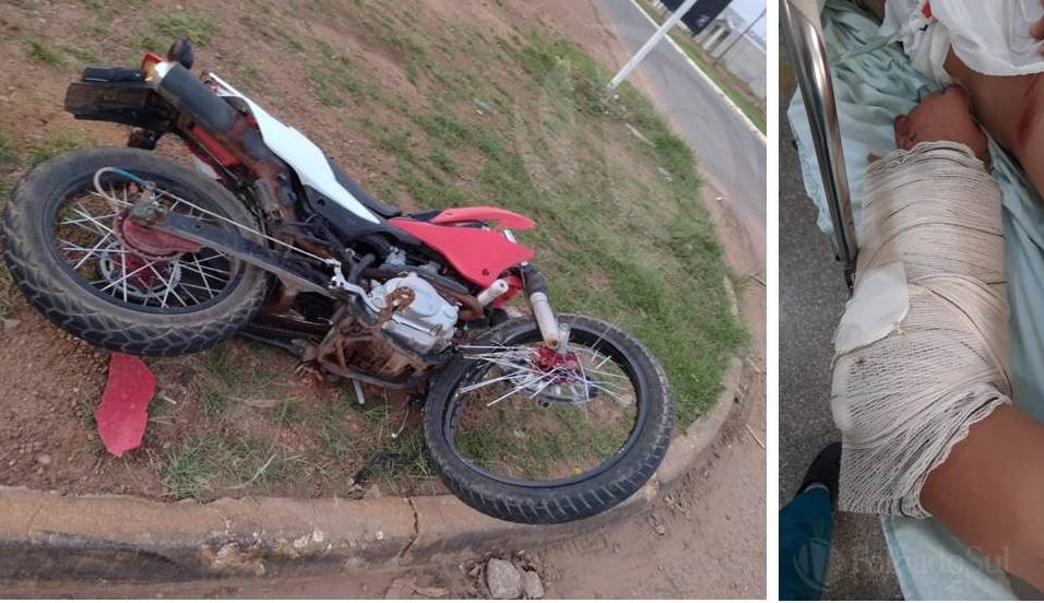ASSISTA: vídeo mostra momento em que motociclista de 22 anos é atingido violentamente por picape em rodovia de Vilhena