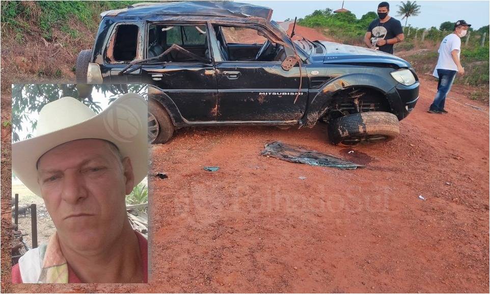 Ex-morador de Chupinguaia capota carro em estrada rural e morre aos 53 anos em hospital de Pimenta Bueno
