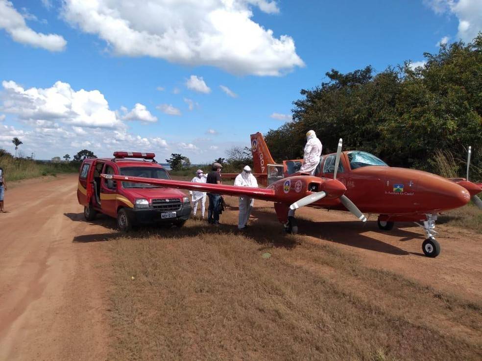 URGENTE: avião do Corpo de Bombeiros de Rondônia sofre pane e faz pouso forçado em fazenda de Vilhena