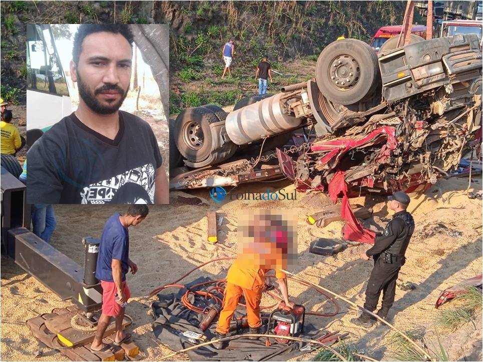 VEJA VÍDEO: caminhoneiro que havia morado até junho em Vilhena morre preso a ferragens em rodovia de Tocantins