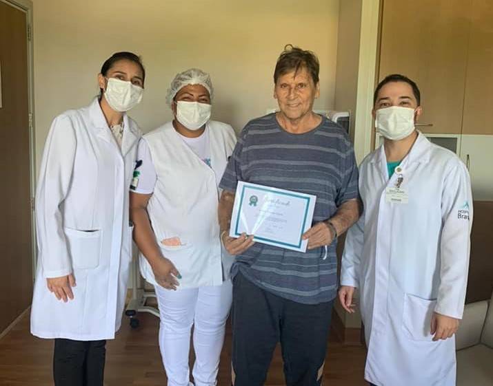 Lutando contra cirrose há dois anos, comerciante pioneiro em Vilhena recebe alta após transplante de fígado em Brasília