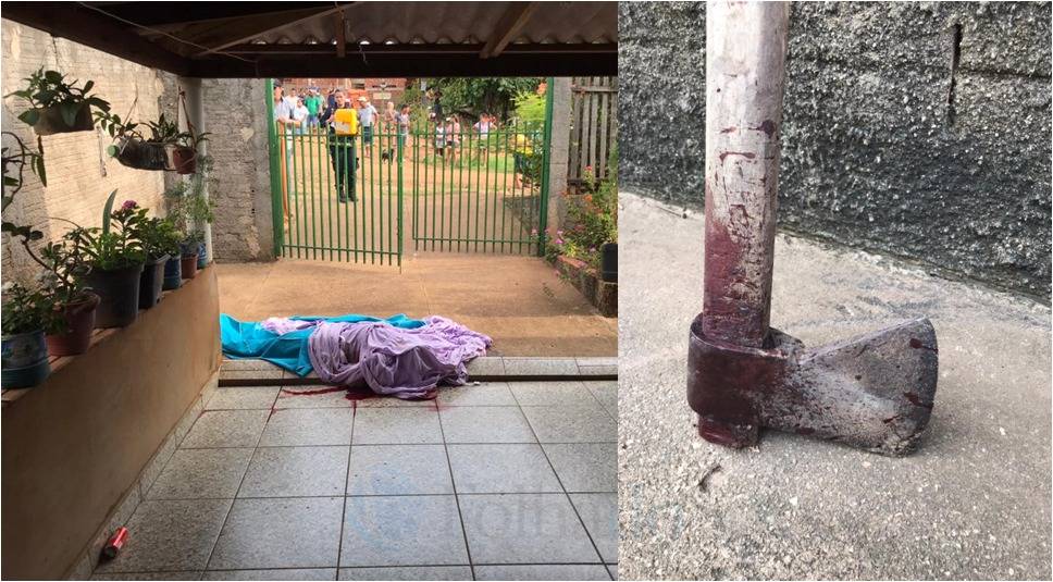 Principal suspeito de matar ex-esposa a machadadas em Colorado do Oeste teria passado em sítio e tomado banho antes de fugir
