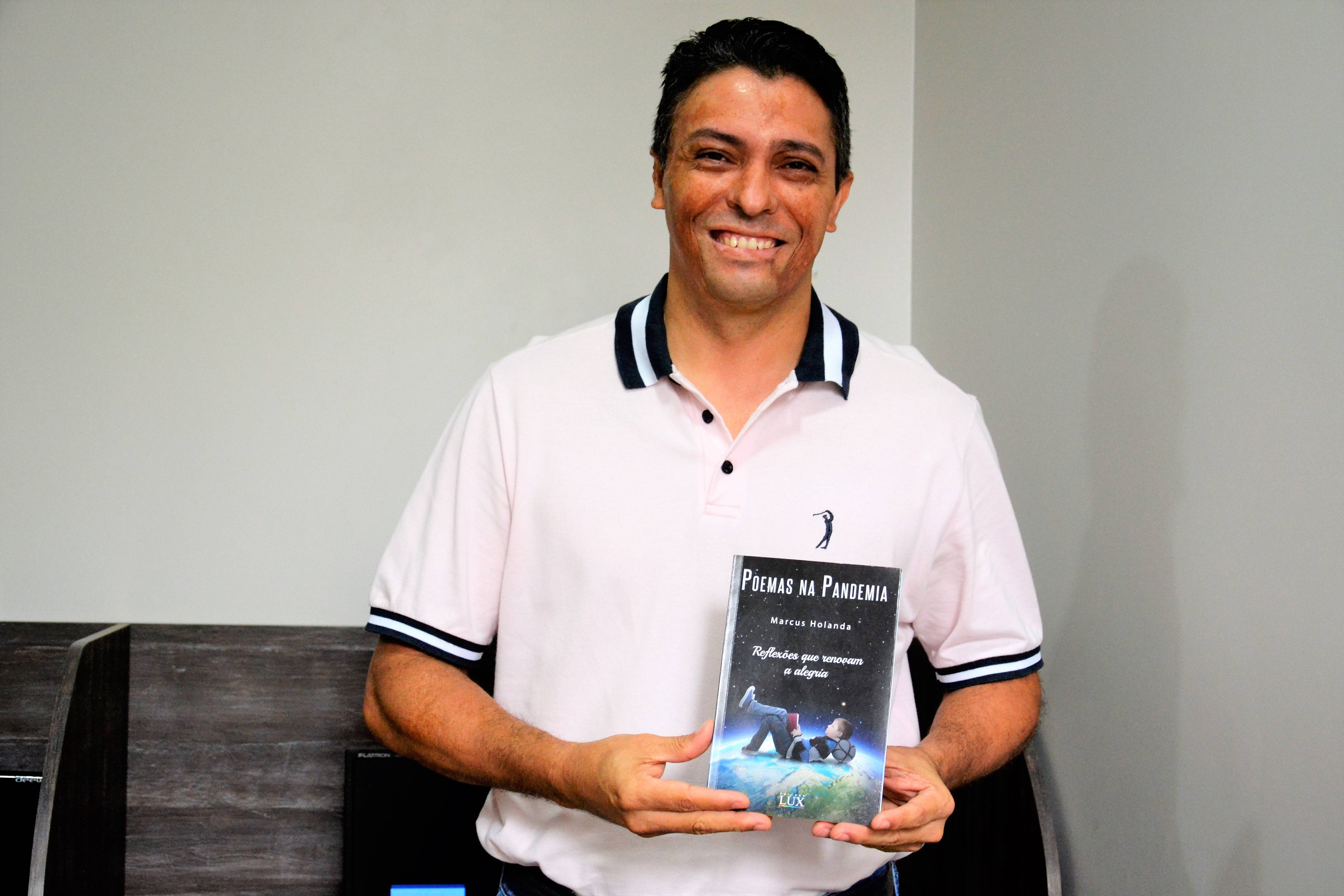 “Poemas na Pandemia” é o primeiro livro do vilhenense Marcus Holanda e será lançado no dia 30, na Câmara Municipal de Vilhena