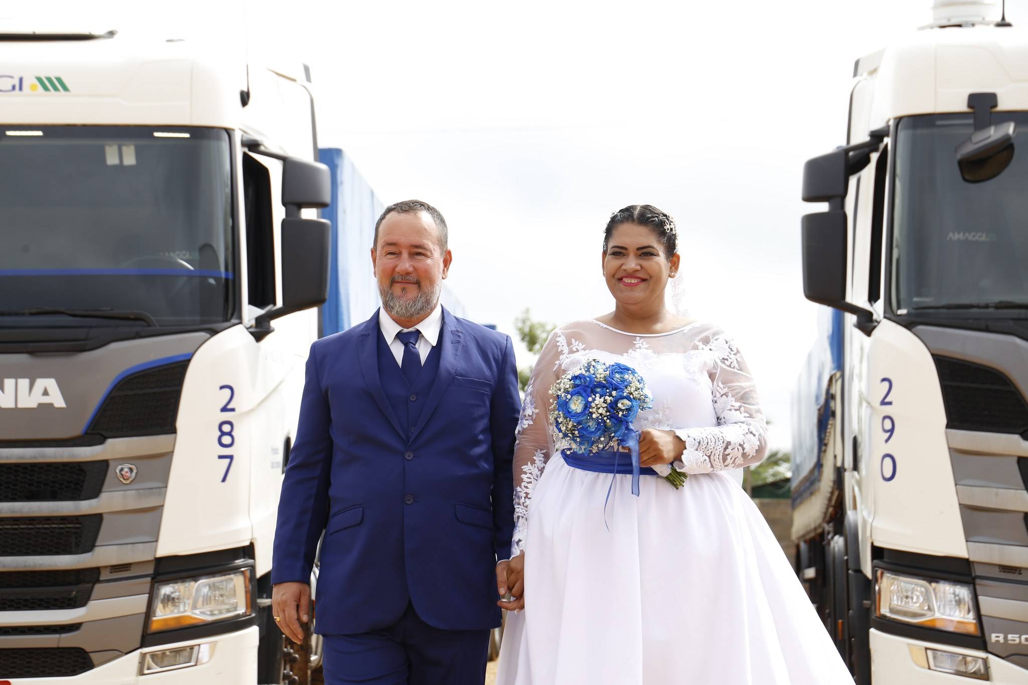 Reportagem da Globo mostra casamento de vilhenense que deixou de ser professora para virar caminhoneira