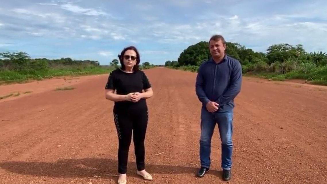 ASSISTA: em vídeo gravado em pista de pouso, prefeita e vice anunciam projeto para construção de aeroporto em Cerejeiras