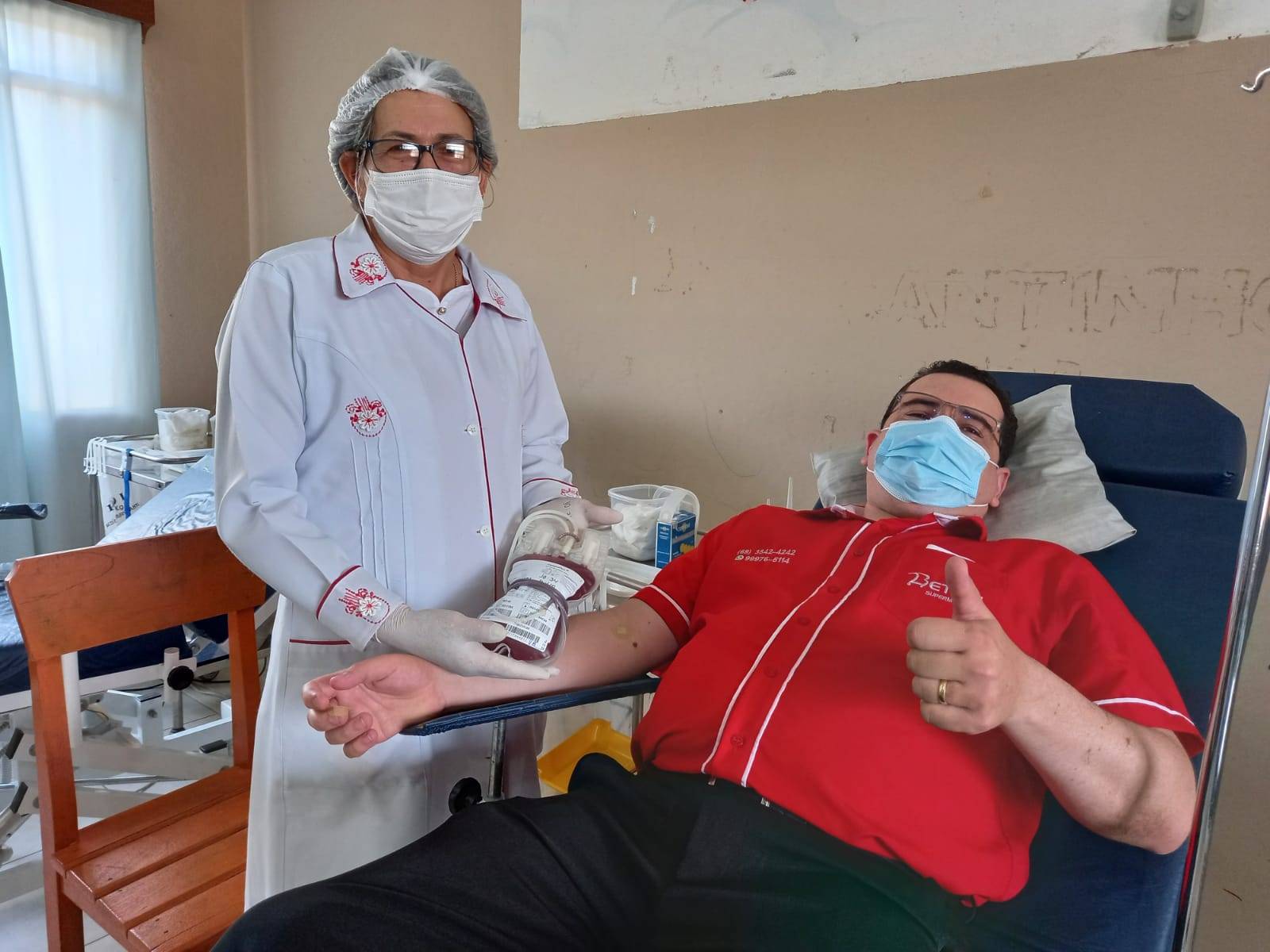 Coleta de doações de sangue acontece nesta quinta e sexta em Cerejeiras; secretário de Saúde faz apelo por doadores