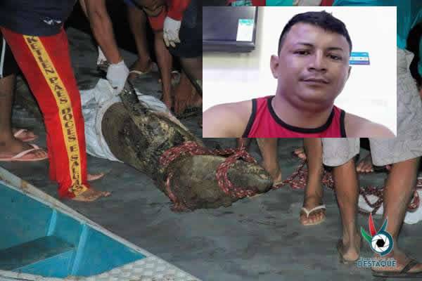 Em cidade do AM, restos mortais de empresário que estava desaparecido são encontrados na barriga de jacaré