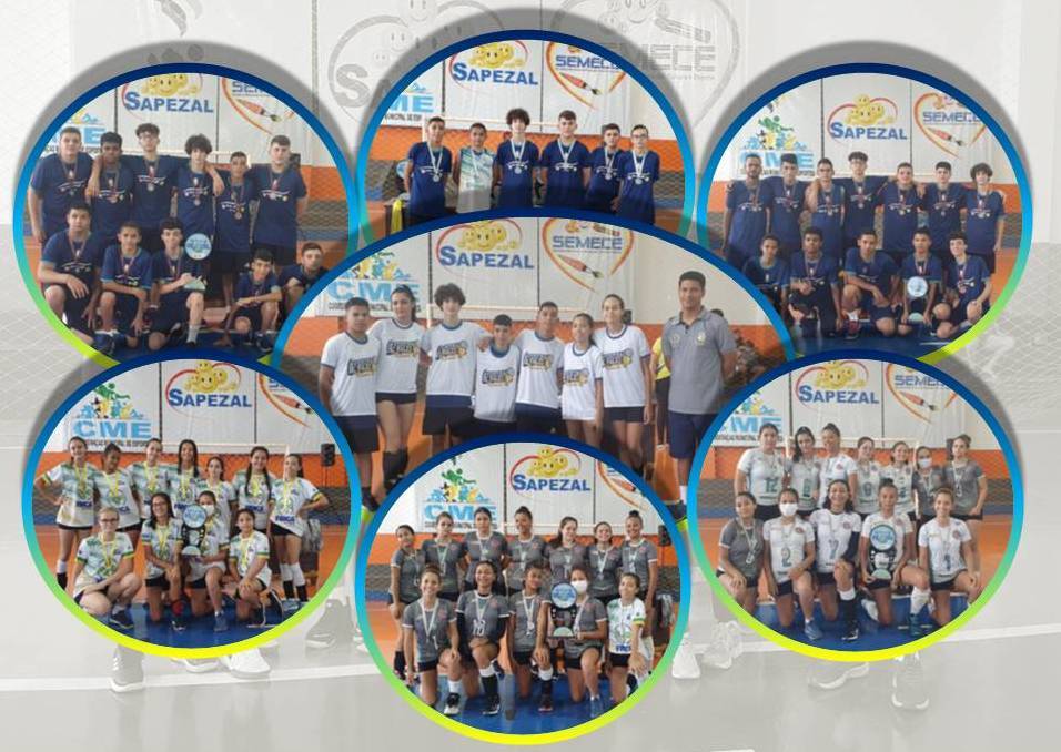 Delegação da AVV conquista um Ouro, três Pratas e dois Bronzes no Festival Mirim de Vôlei em Sapezal