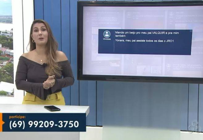 ASSISTA: apresentadora da Rede Globo em Rondônia erra ao vivo e ri: “abraço para seu p”; vídeo viralizou no Brasil