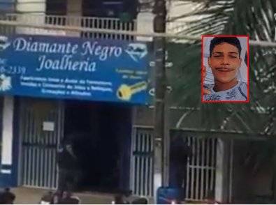 ASSISTA TAMBÉM REPORTAGEM NA TV: vídeo mostra tiroteio que terminou com morte de assaltante em cidade de MT