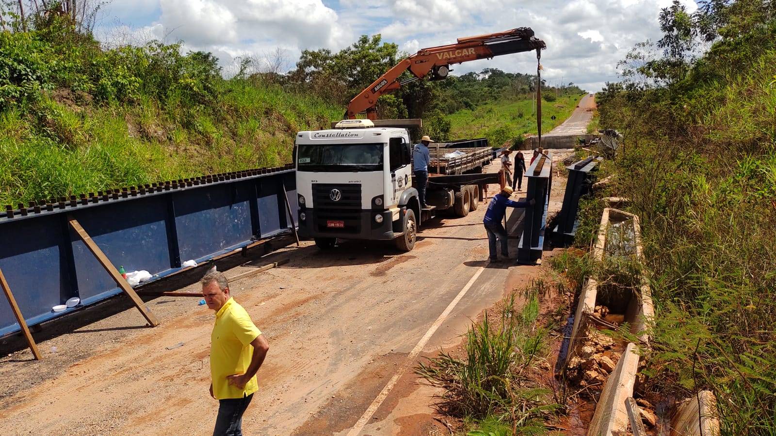 Indicação de Luizinho Goebel garante construção de ponte de concreto e aço sobre o rio Canário, em Chupinguaia