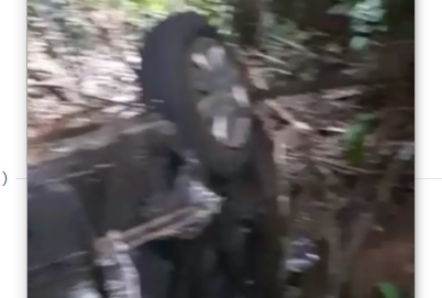 VÍDEO: com esposa e filha a bordo, morador de Colorado do Oeste se envolve em acidente na BR 364 e carro despenca em ribanceira