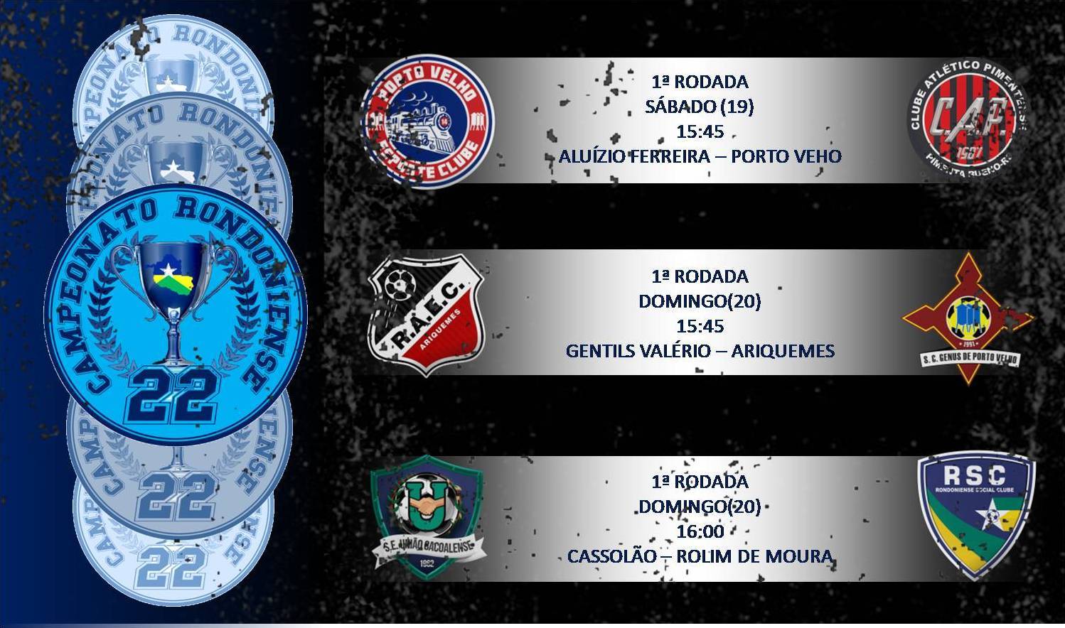 Com seis clubes ambicionando o título, Campeonato Rondoniense 2022 começa neste final de semana