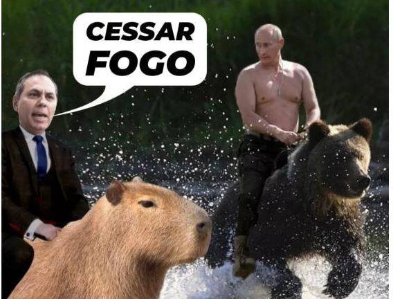 VEJA VÍDEOI: vereador de Estado vizinho pede “cessar fogo” na Ucrânia e é transformado em meme nas redes sociais
