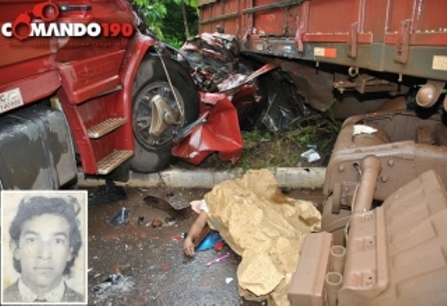 Caminhoneiro morre ao bater em bi-trem de vilhenense na BR 364