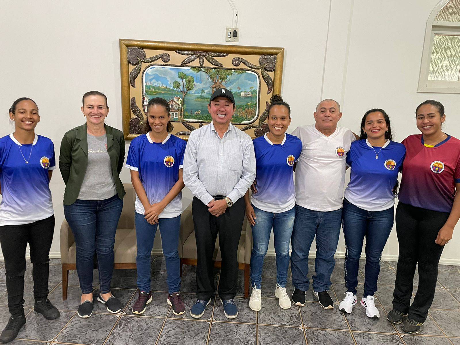 Diretoria do Barcelona se reúne com prefeito de Vilhena; em pauta laudos do estádio Portal da Amazônia e apoio ao clube