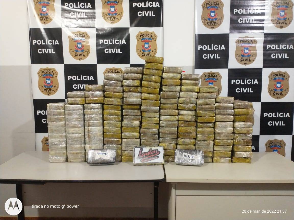Polícia Civil de Mato Grosso prende caminhoneiro com 170 kg de cocaína; droga havia sido embarcada em Vilhena