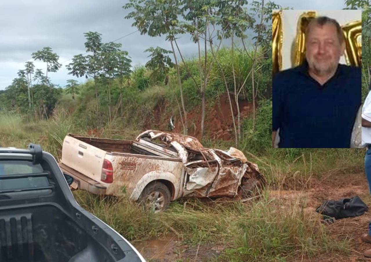 Minutos após ligar para a esposa, empresário pioneiro em Vilhena sofre acidente e morre em rodovia de Mato Grosso