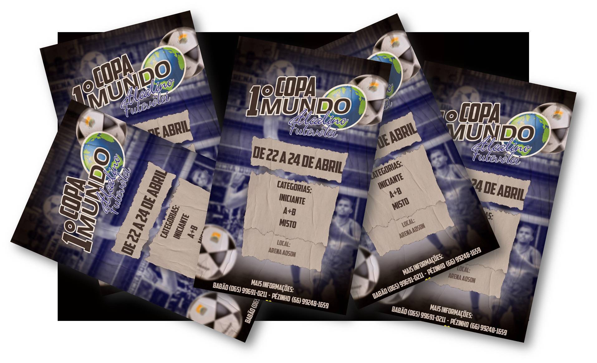 Desportista abrem inscrições para a 1º Copa Mundo Alcalino de Futevôlei; torneio acontece de 22 a 24 de abril