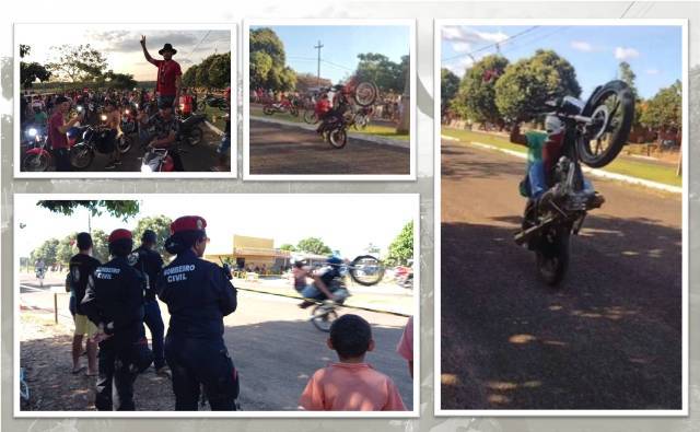 Com pilotos de Rondônia e do Mato Grosso, Chupinguaia sediou no sábado a 1ª Gincana de Motos Grau Fest