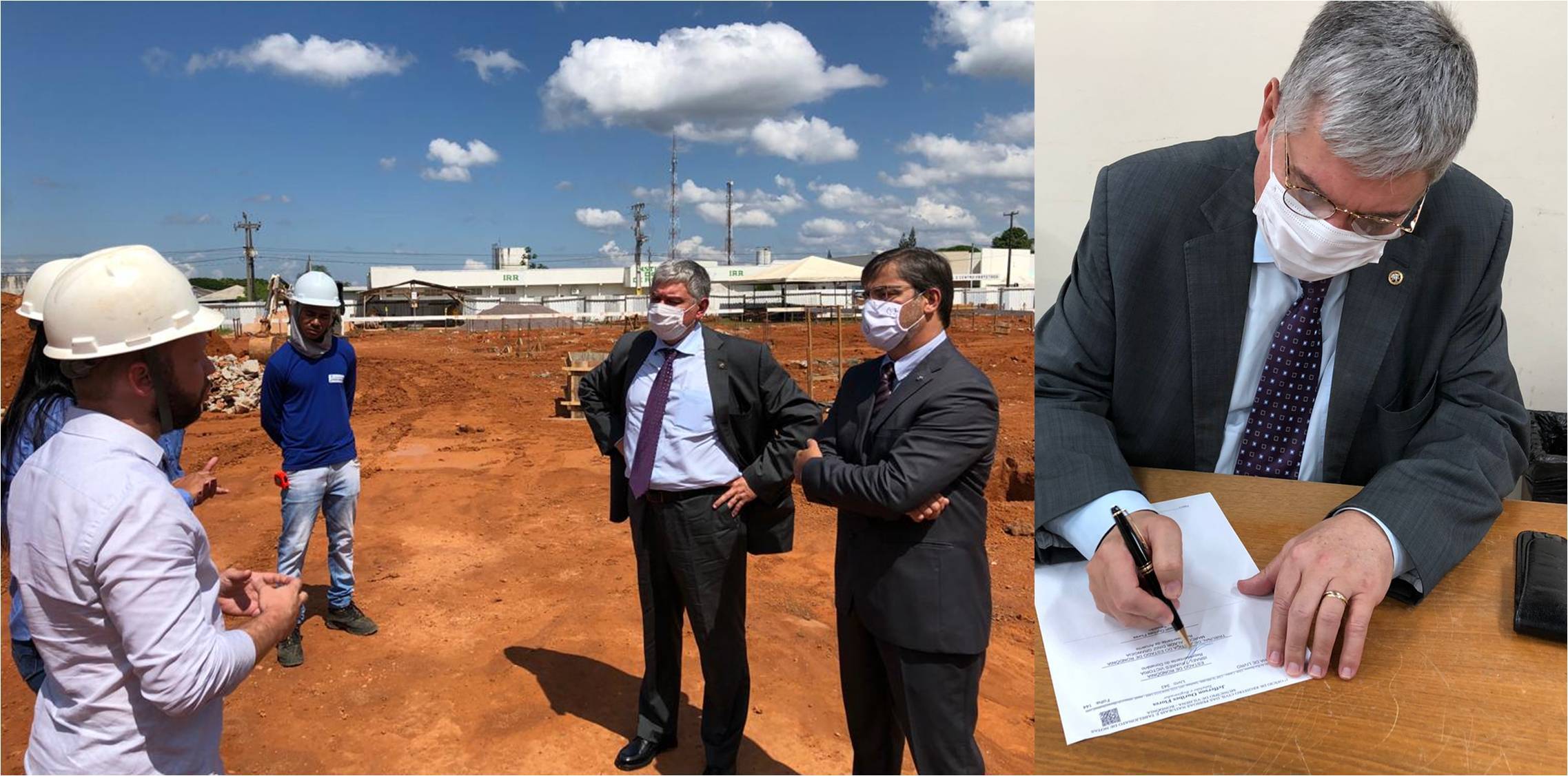 Presidente do PJRO visita obra da comarca de Vilhena e assina escritura de doação do terreno