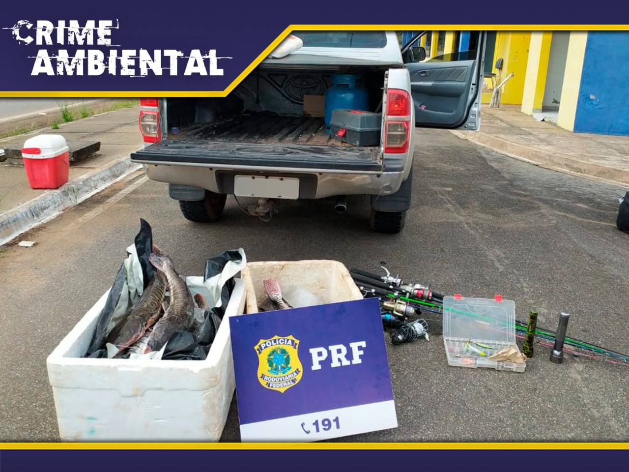 Em Vilhena, quase 80 Kg de peixes ilegais apreendidos pela PRF com dois pescadores foram doados a instituição beneficente