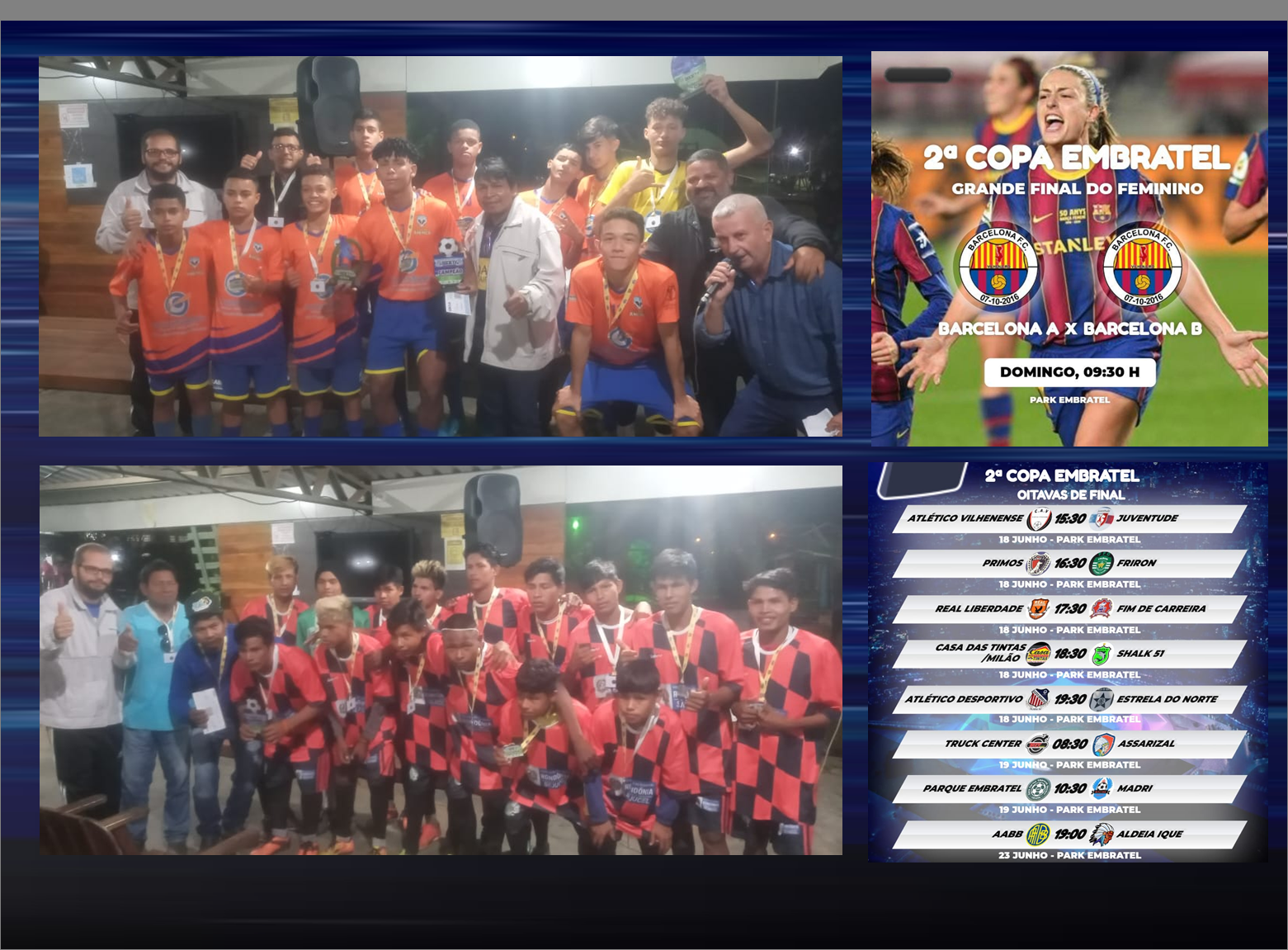 Copa Parque Embratel de Futebol Society já tem campeão no Torneio Sub-15; no Feminino a final será no domingo