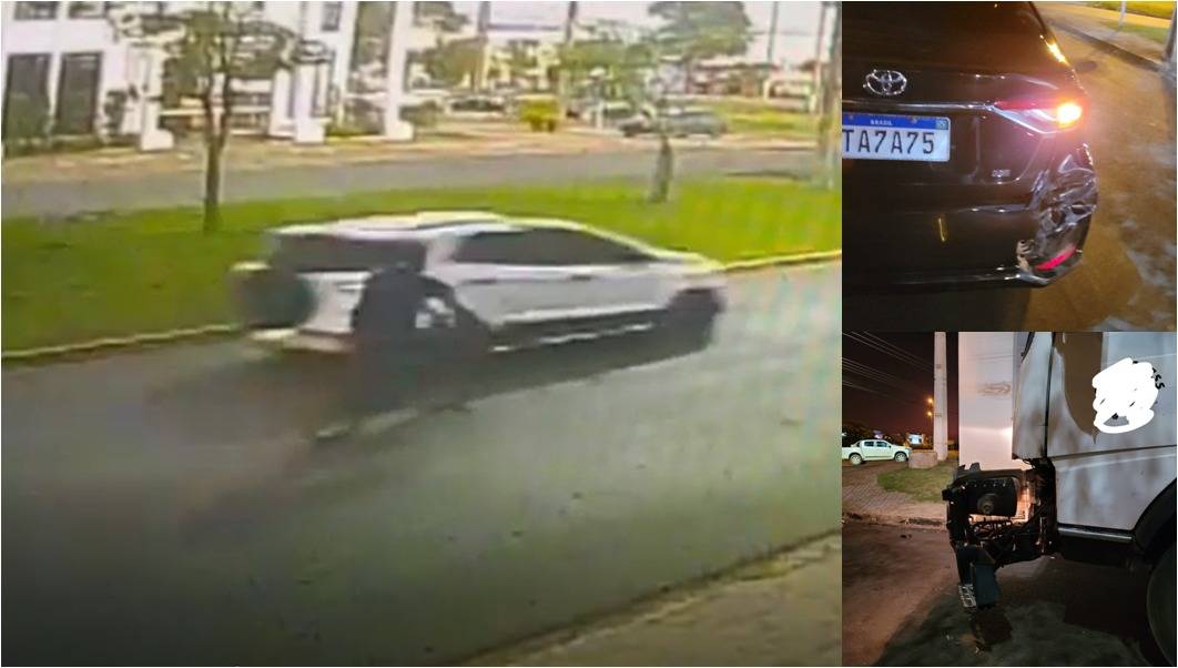 ASSISTA VÍDEO: dona de caminhão atingido por motorista que fugiu após acidente oferece dinheiro a quem ajudar a identificá-lo