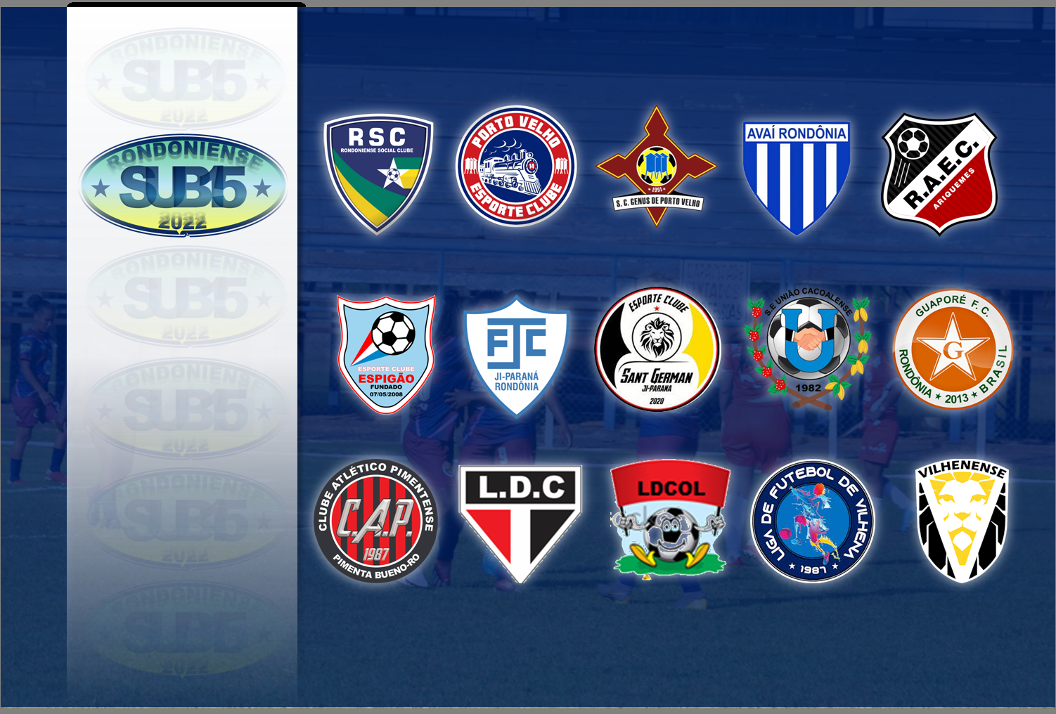 Rondoniense Sub-15 contará com a participação de 15 clubes; quatro deles do Cone Sul