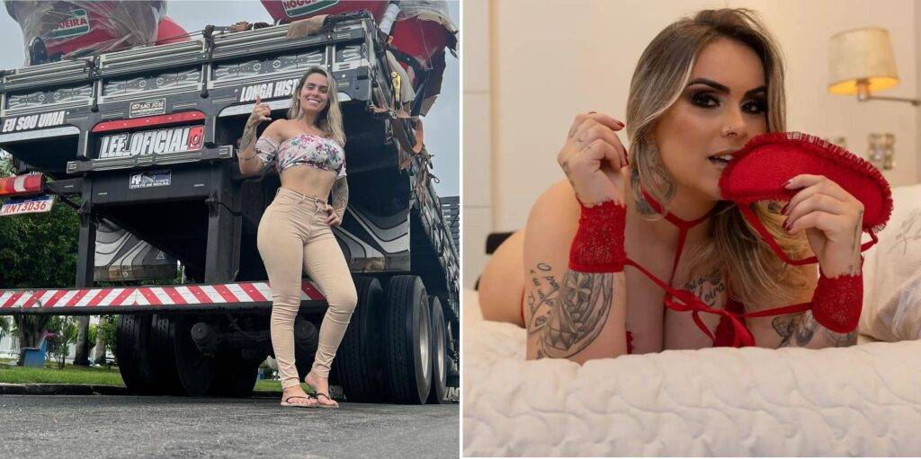 Caminhoneira “desinibida” fatura alto com vídeos em plataforma de adultos; fãs gostam, mas críticos não perdoam “banalização”