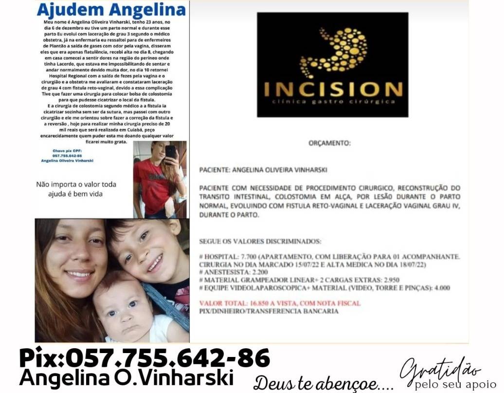 Precisando fazer uma cirurgia com urgência, moradora de Chupinguaia pede ajuda a população para complementar o valor
