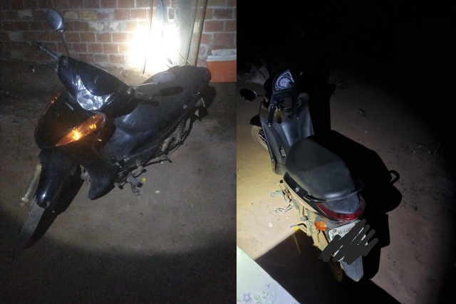 Polícia recupera motoneta roubada no centro de Vilhena; veículo estava em uma casa abandonada no Cristo Rei