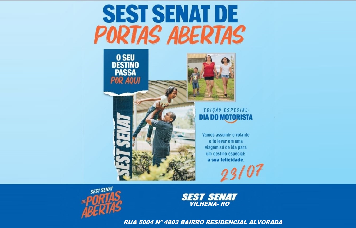 SEST SENAT realiza mais uma mobilização e abre as portas da sua unidade para comemorar o Dia do Motorista