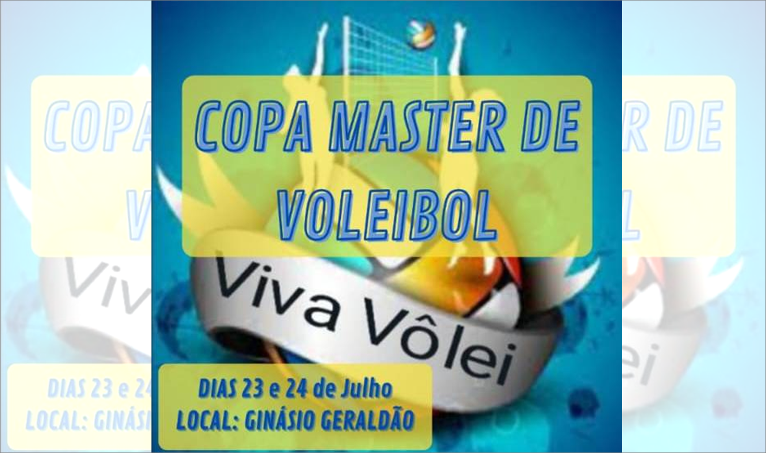 Ginásio Geraldão sedia a Copa Máster de Voleibol com equipes de Vilhena, Colorado e Pimenta Bueno