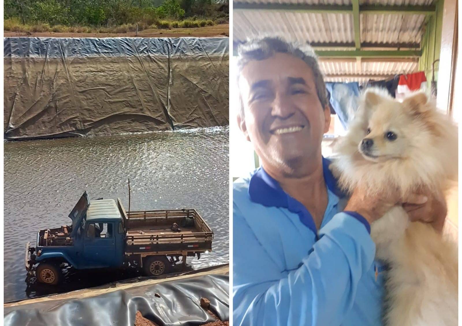 Homem de 63 anos que morreu afogado em Chupinguaia caiu com picape e cãozinho de estimação em canal de usina hidrelétrica