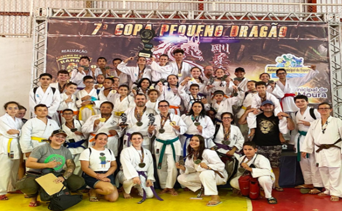 Atletas da Academia Pequeno Dragão de Vilhena conquistam 46 medalhas na 1ª Etapa da Estadual de Karate Interestilo