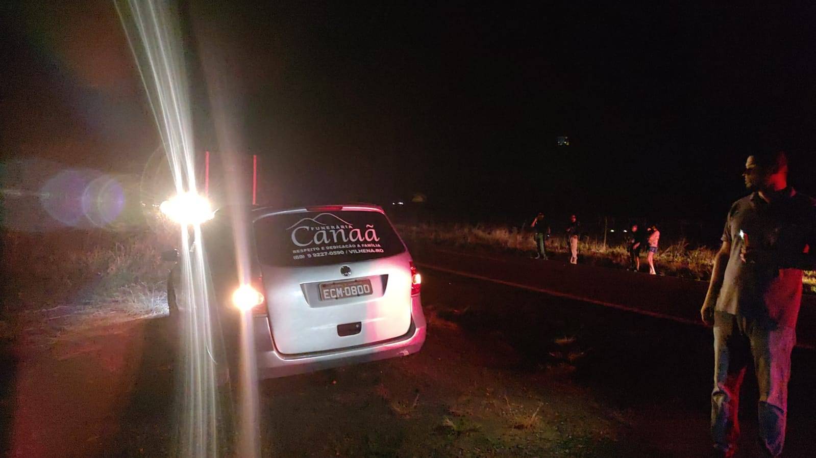 URGENTE: homem morre na hora após ser atingido por carro quando tentava atravessar a BR 364, em Vilhena