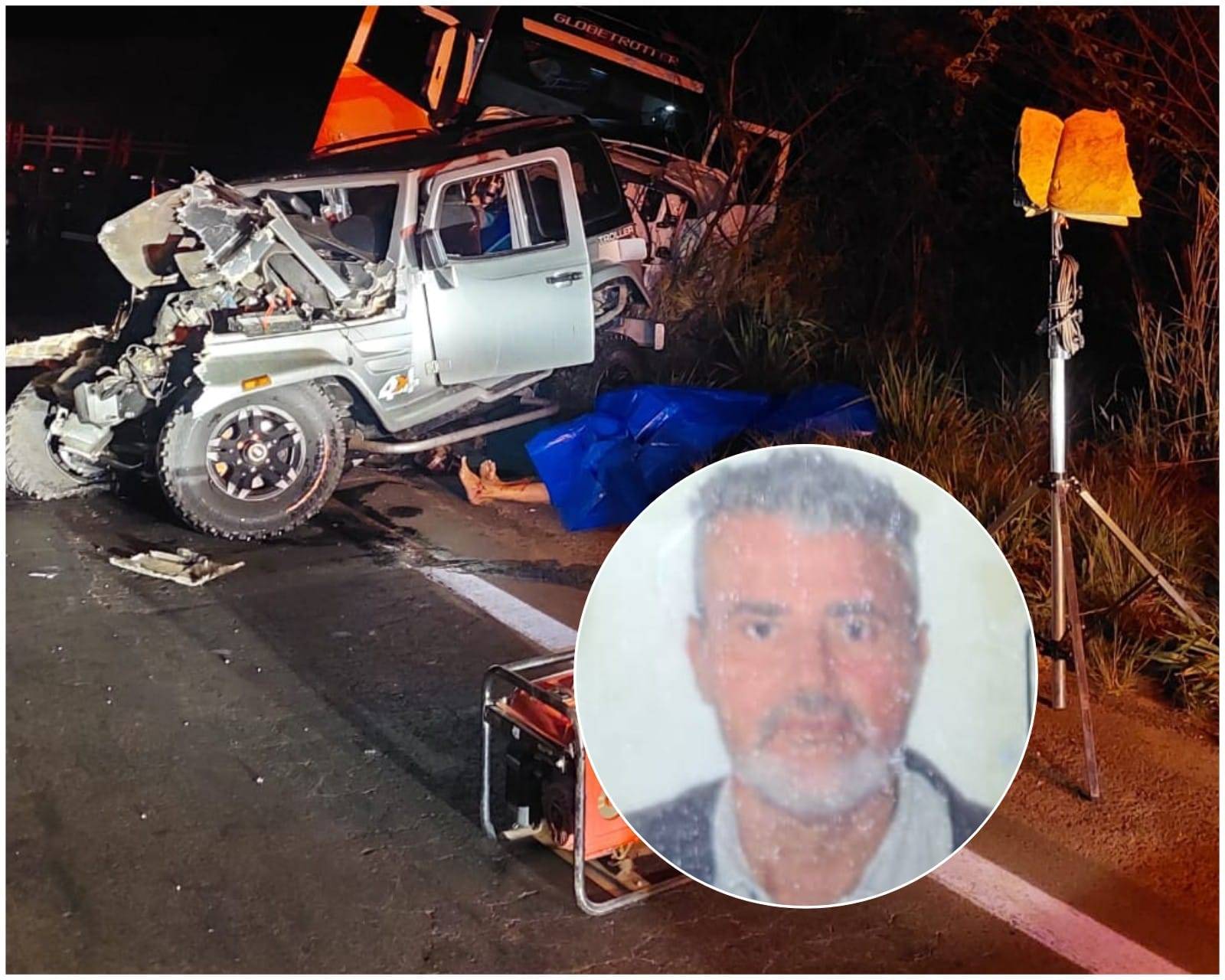 Homem que morreu em acidente na BR 364, em Vilhena, era professor universitário e estava indo de São Paulo para Manaus