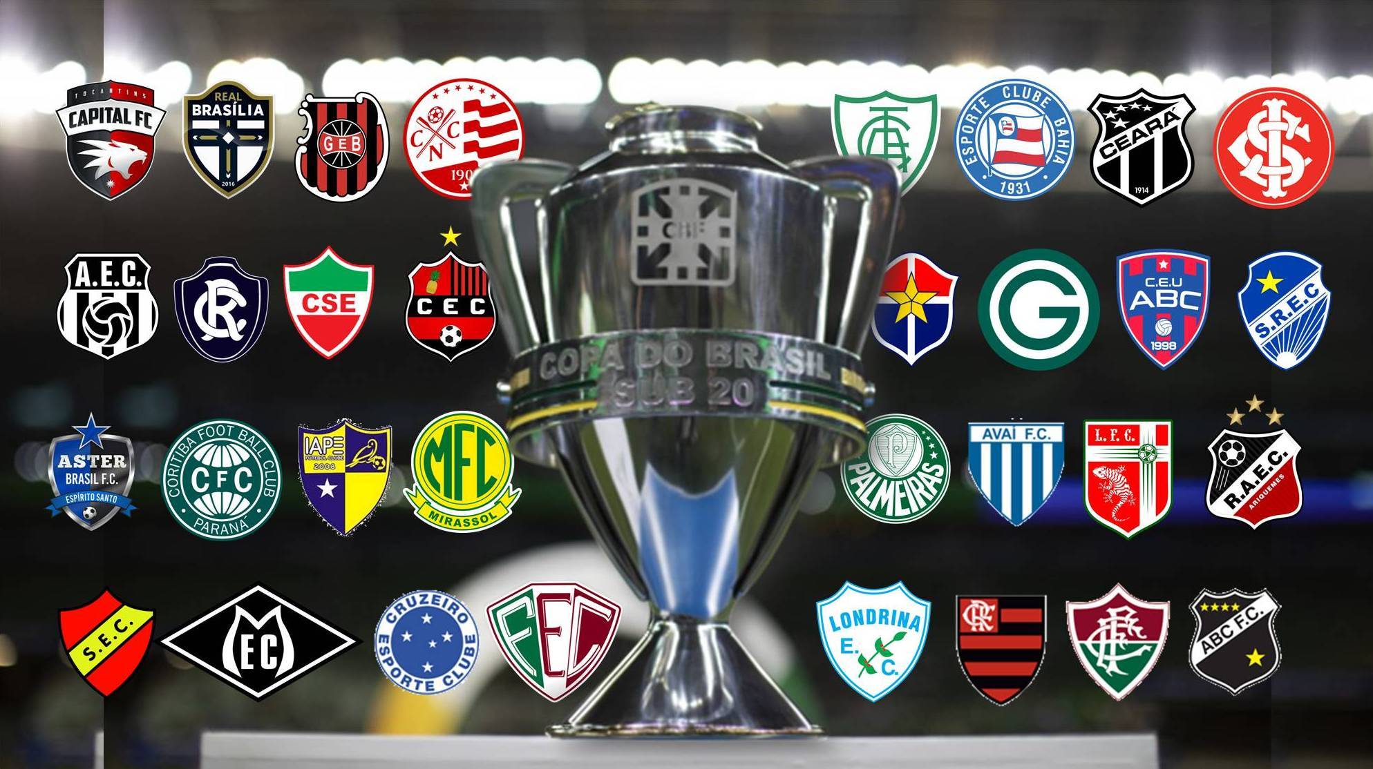 CBF define datas da Copa do Brasil Sub-20; competição juvenil terá 32 clubes na disputa