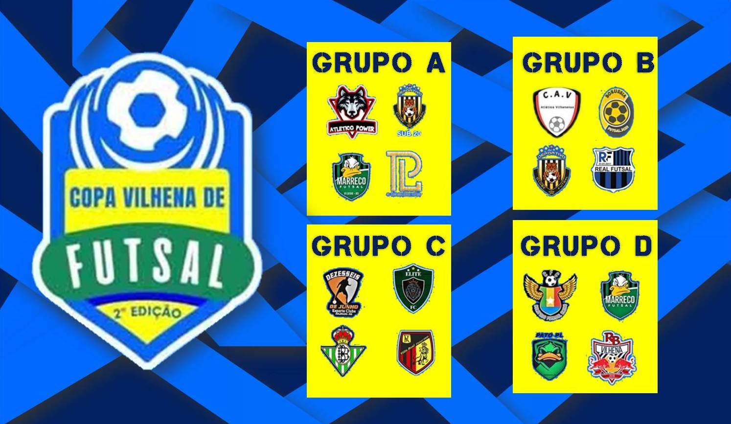 Congresso Técnico define grupos e as duas primeiras rodadas da Copa Vilhena de Futsal 2022 que começa no dia 24 de setembro